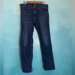 Hollister Men’s Straight Jeans - Dark Blue Wash
